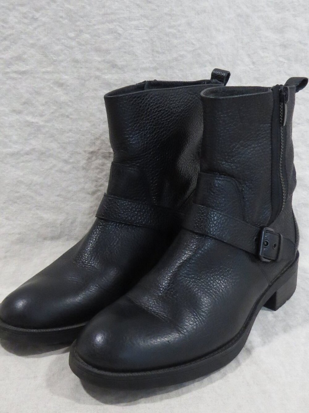 Nine West 'Hanzil' Leather Boots Women's SIZE 8 Black